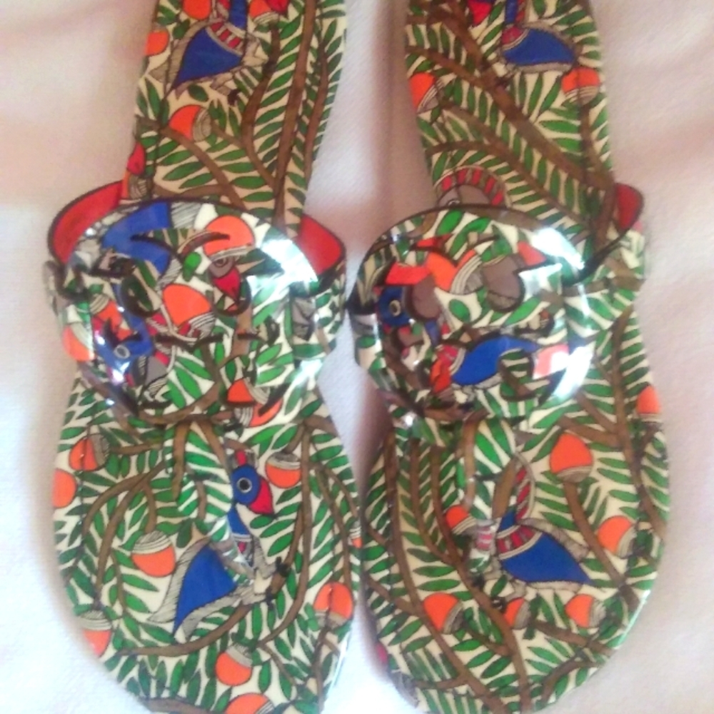 Tory Burch Miller leather logo Sandal Rare (Authentic)NWT